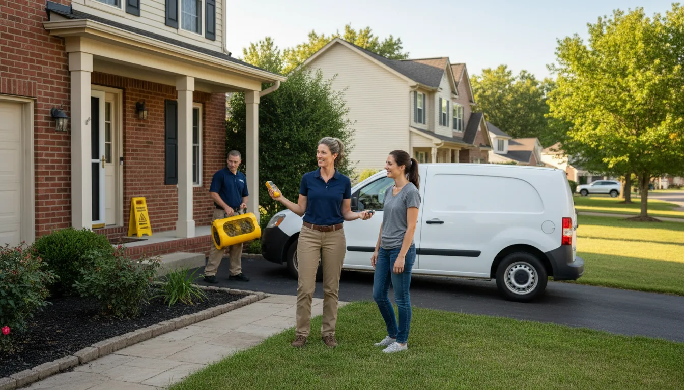 Residential water damage restoration in Turkey, NC